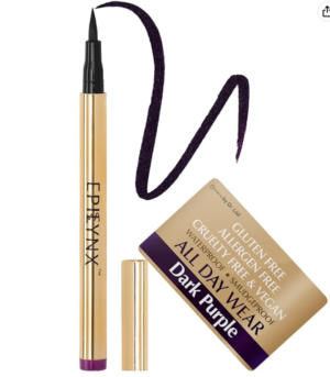 EPILYNX All Day Waterproof Liquid Eyeliner, Dark Purple 2mL